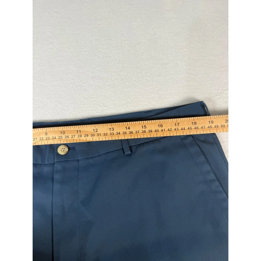 Peter Millar Crown Sport Golf Shorts Mens 38 Blue Polyester Performance Luxury
